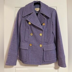 NWOT 2013 Nostalgic Michael Kors Double-breasted coat Lavender XS Original $499